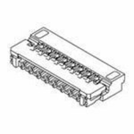 MOLEX Ffc/Fpc Connector, 9 Contact(S), 1 Row(S), Female, Right Angle, 0.012 Inch Pitch, Surface Mount 5035660900